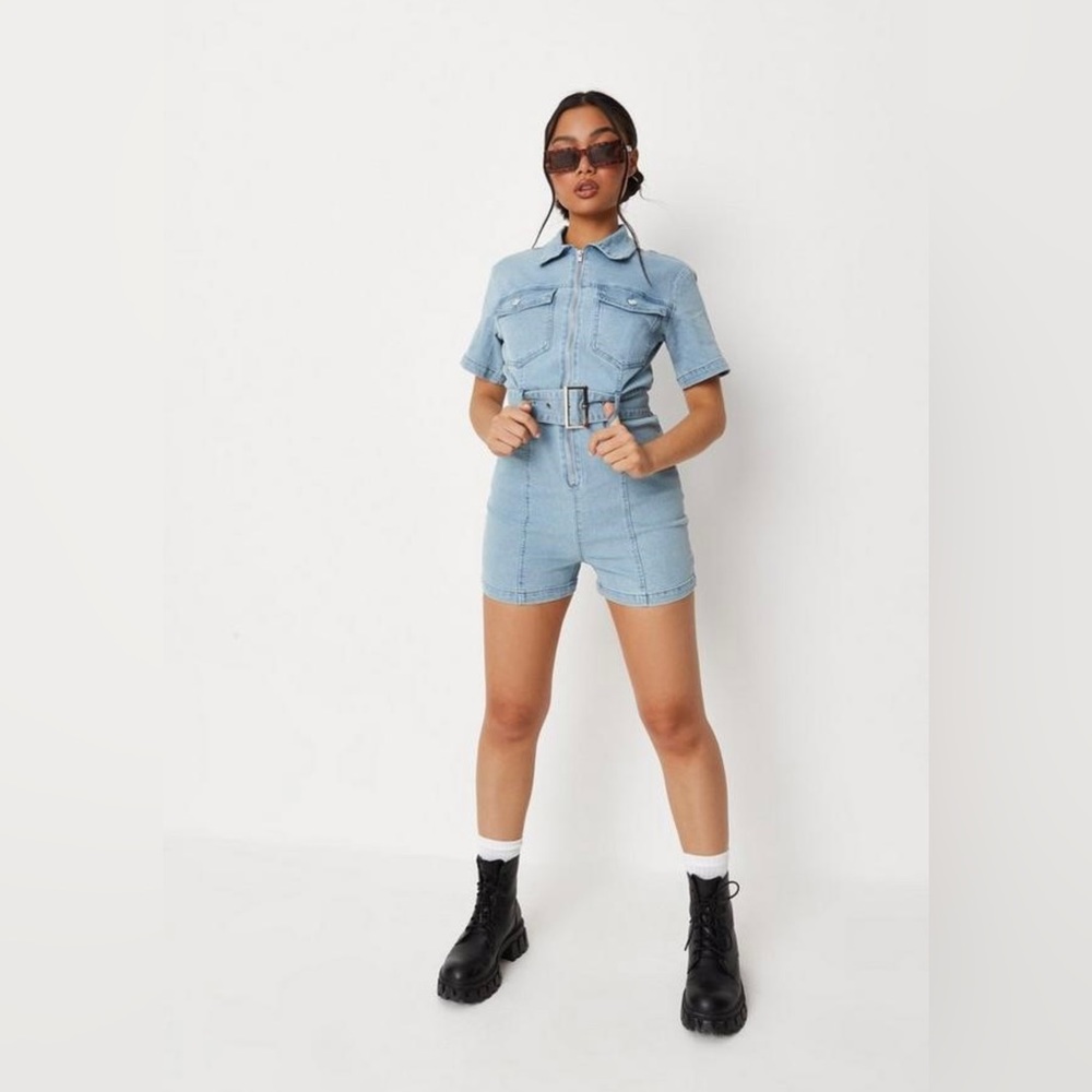 Denim Romper